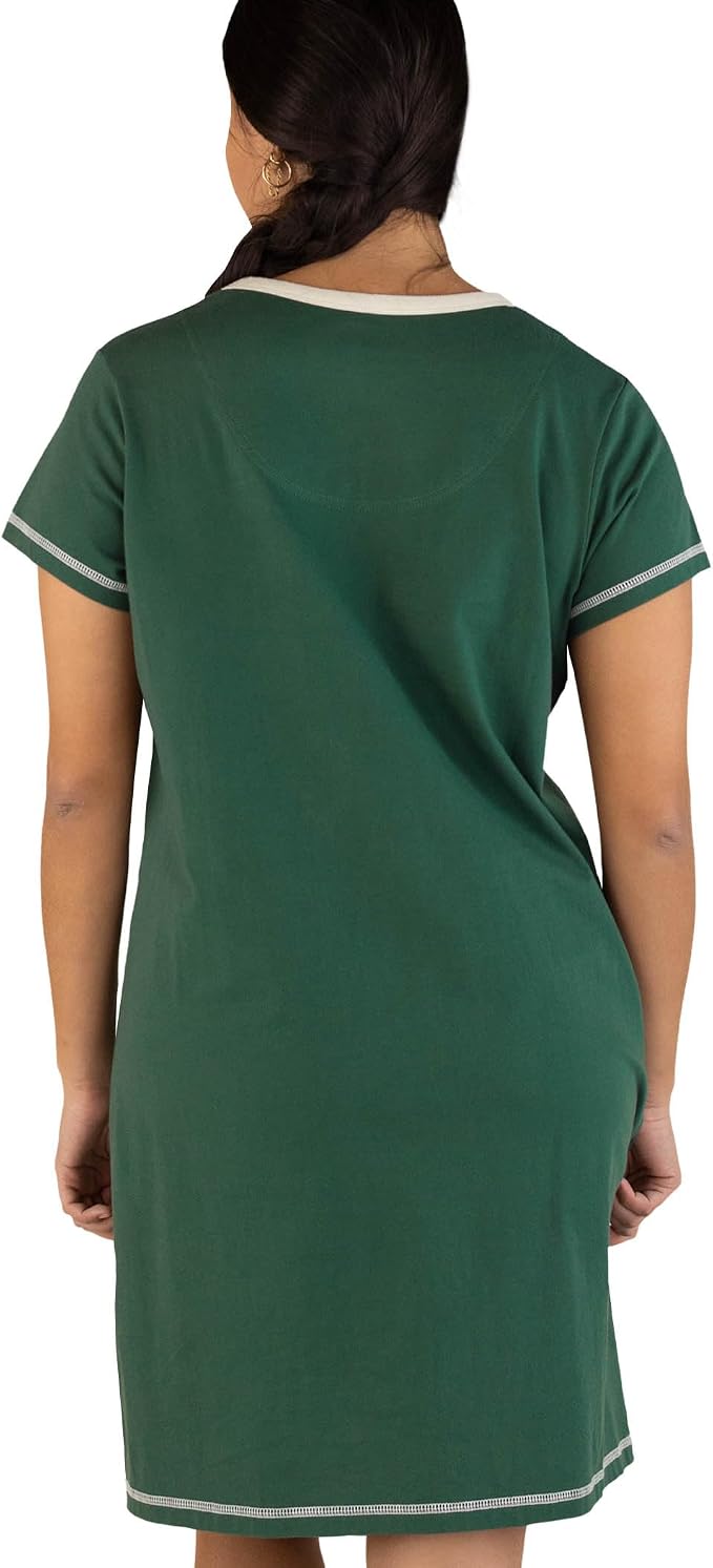 Dark Green Fetching Tired Nightshirt
