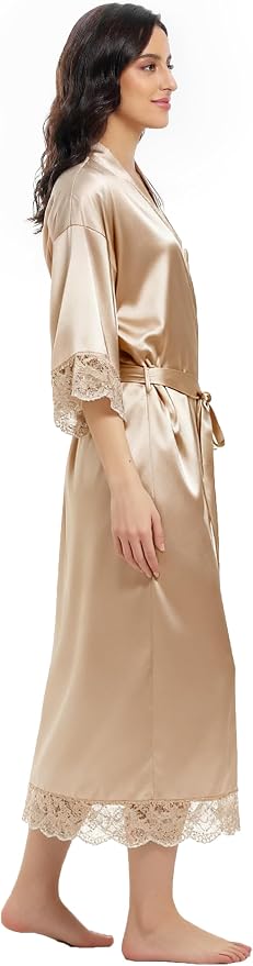 Lace Trim Champagne,no Pockets
