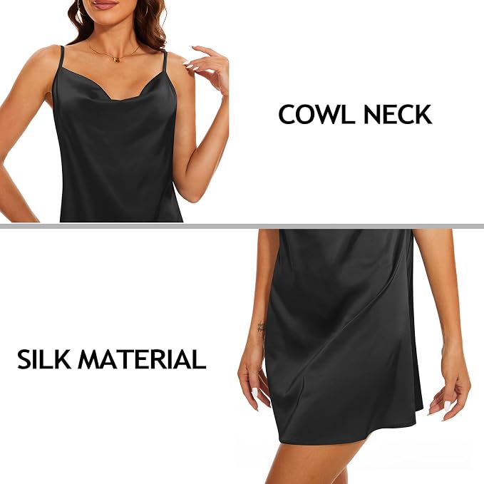 Cowl Neck-black