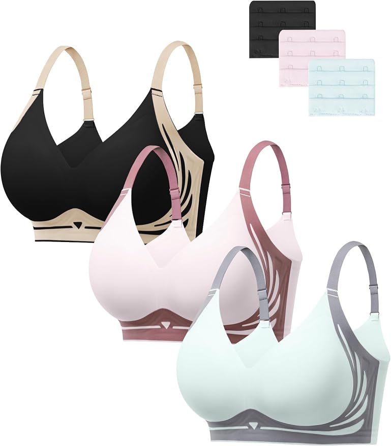 C: 3pack(black/Dusty Pink/Gray Blue)