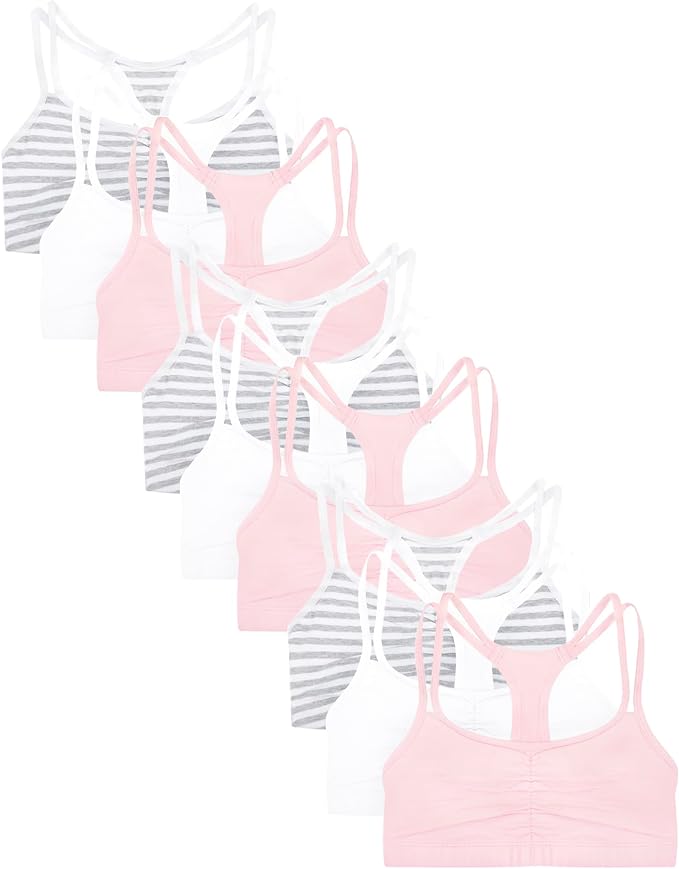 Blushing Rose/Skinny Stripe/White