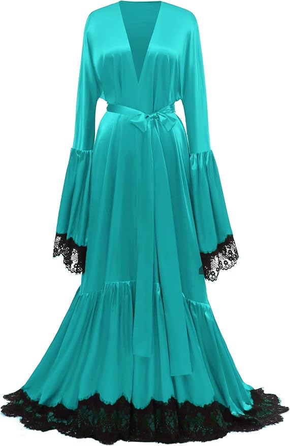 Turquoise-black Lace