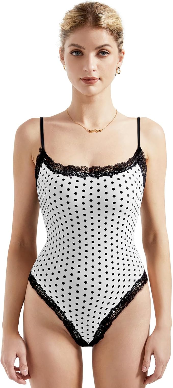 White Polka Dots