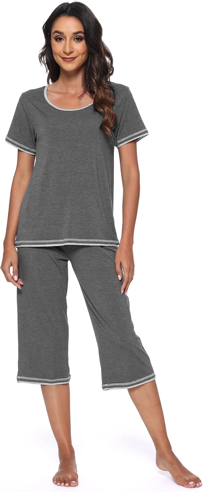 B-dark Heather Grey