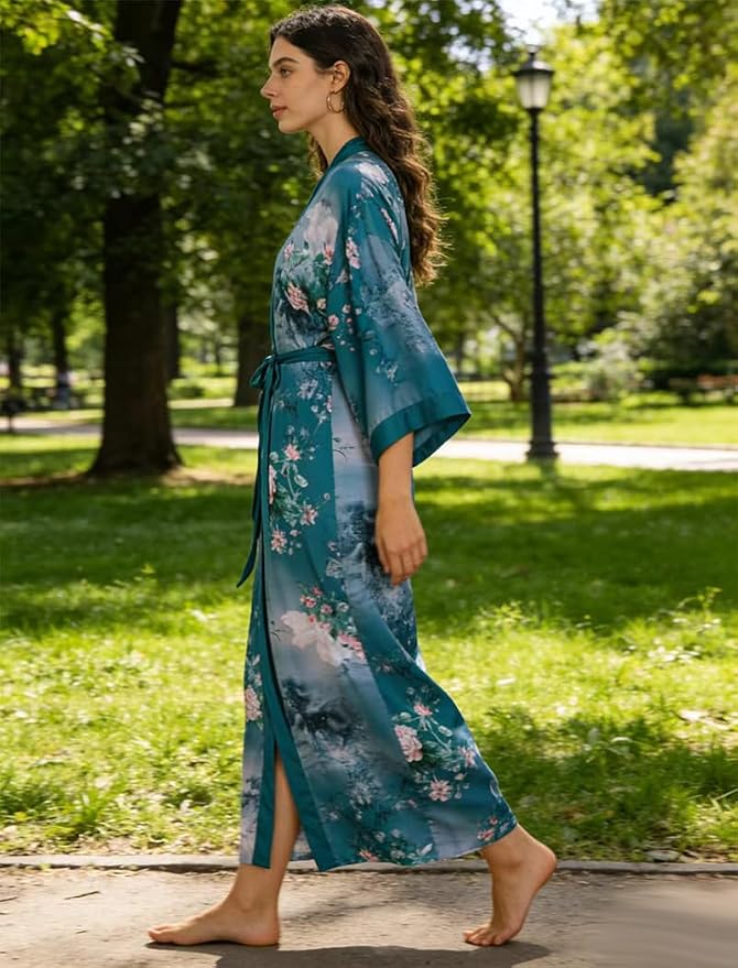 Flower and Bird Blue-green - C