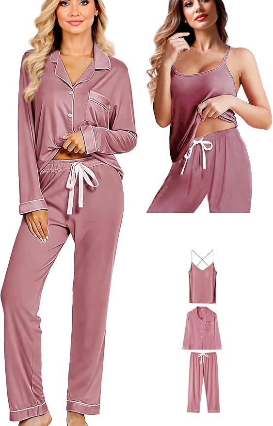 Dusty Rose With White Color Piping