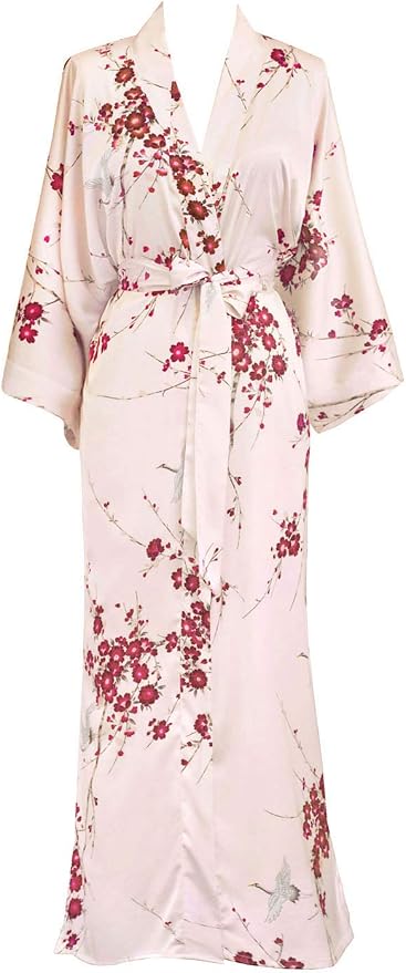 Cherry Blossom & Crane - Rose Quartz