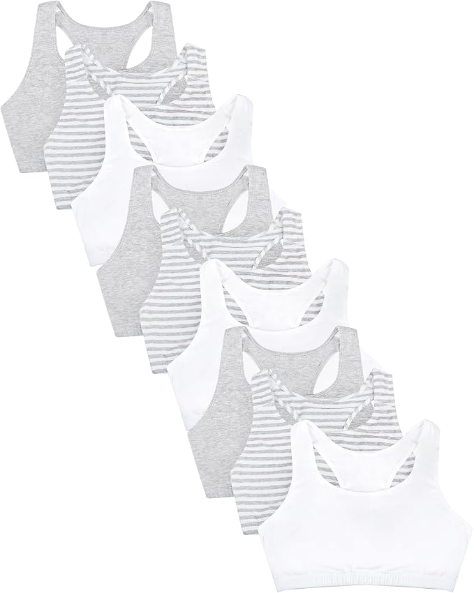 Skinny Strip/White/Grey Heather