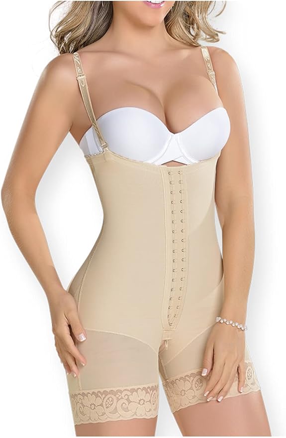 Beige-strapless Mid Thight-0066