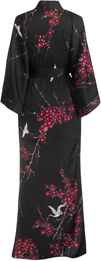 Cherry Blossom & Crane - Black