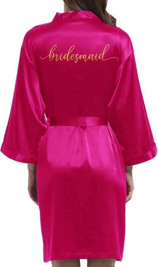 Hot Pink-bridesmaid