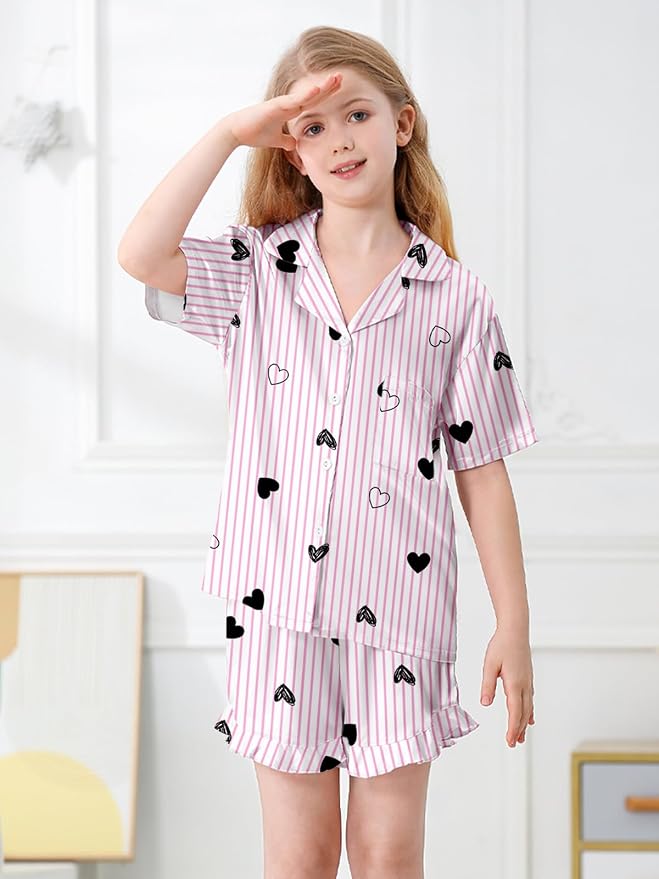 Pink Striped Heart