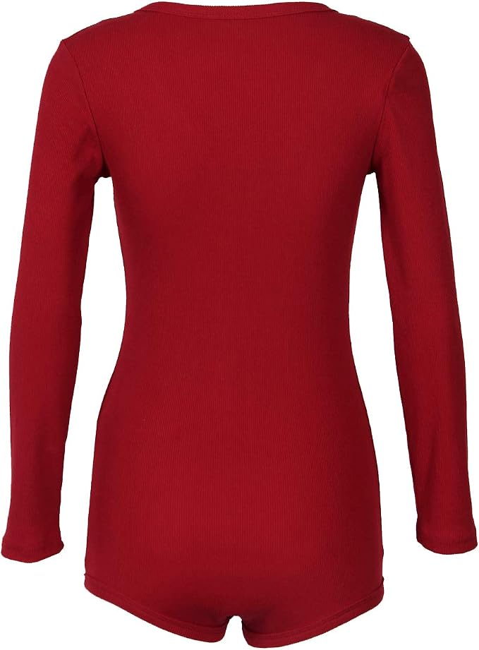 E-long Sleeves-wine Red