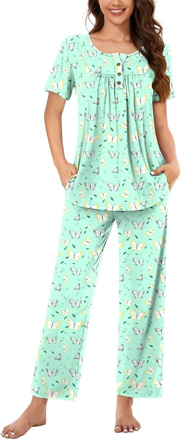 Short Colorful Butterfly-green