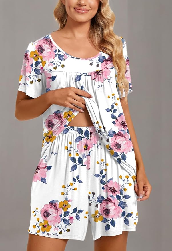 02 Pink Floral-white
