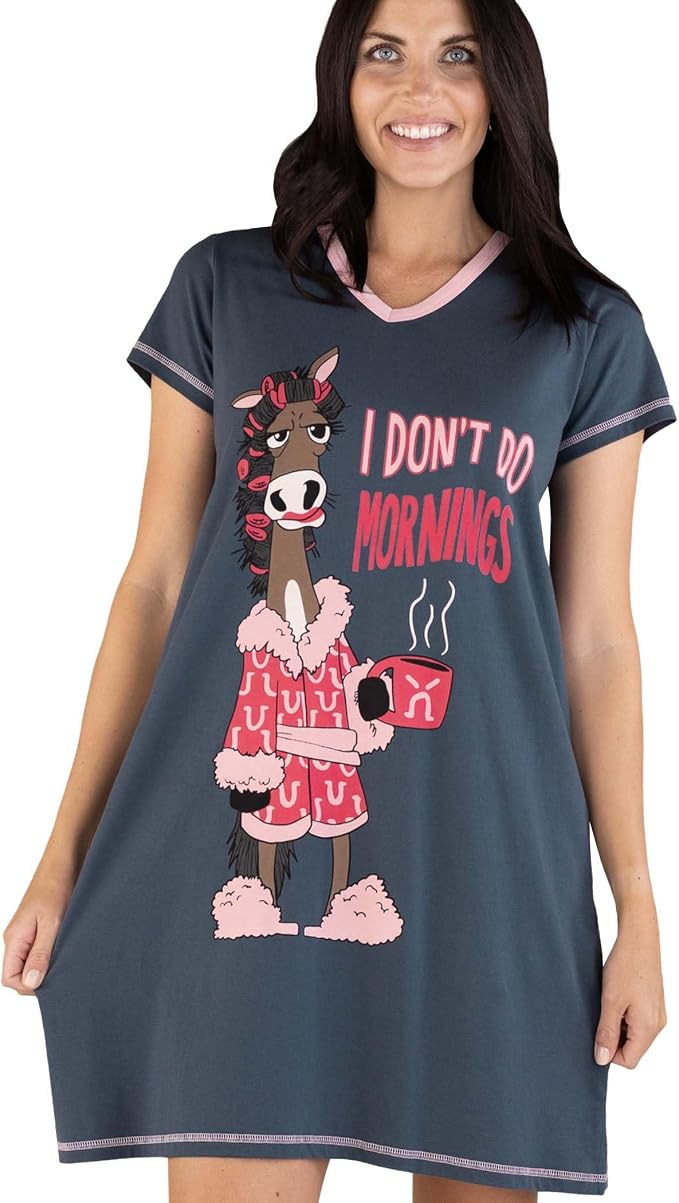 Don't Do Mornings Horse Nightshirt