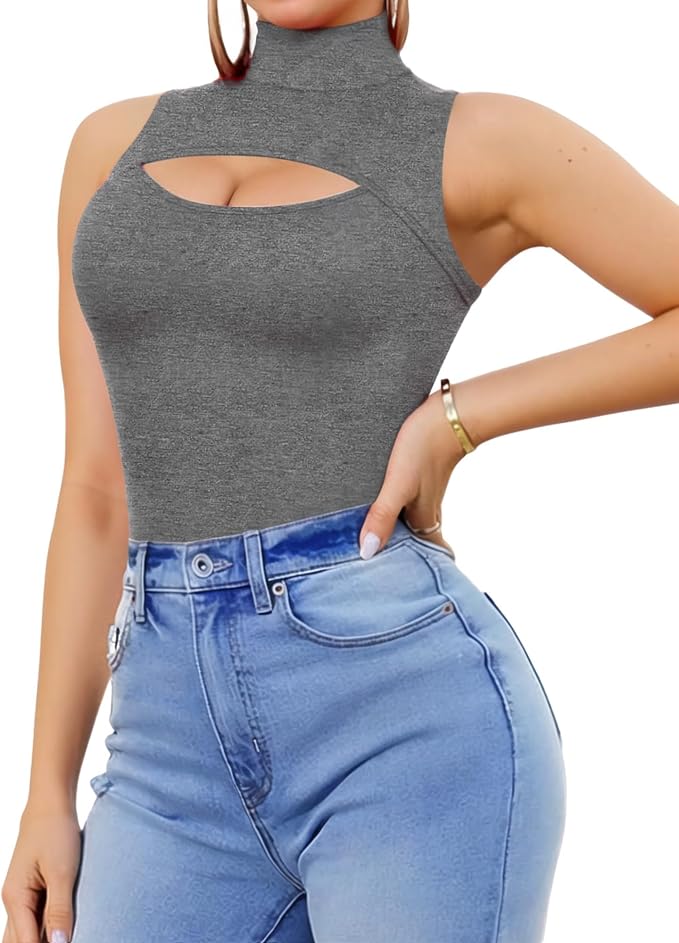04 Dark Heather Grey Sleeveless