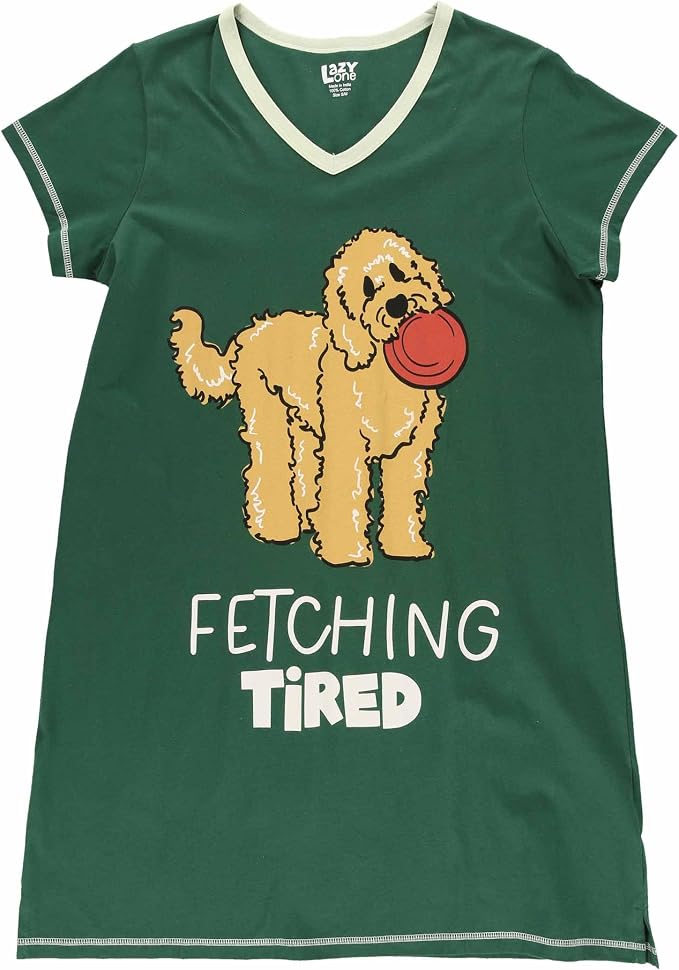 Dark Green Fetching Tired Nightshirt