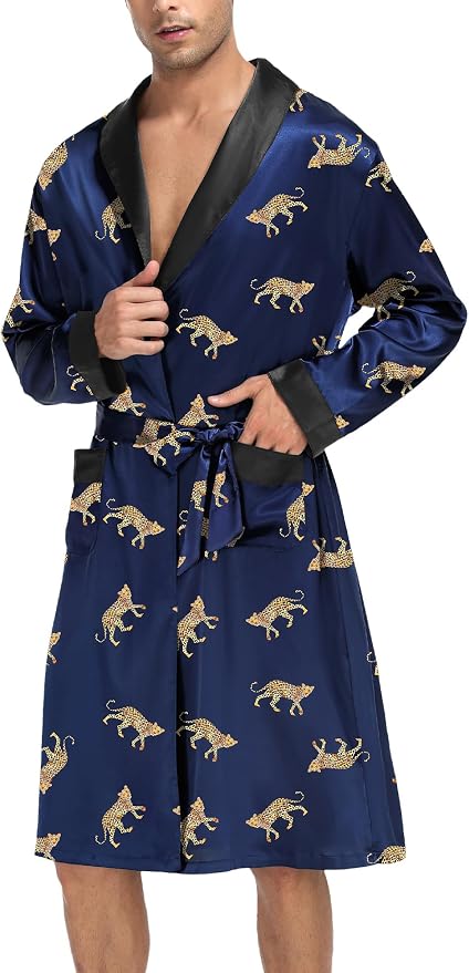 Navy Blue Leopard