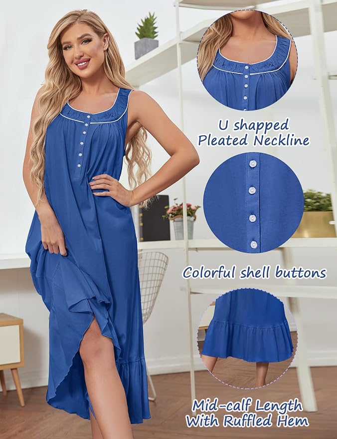 100% Cotton Royal Blue