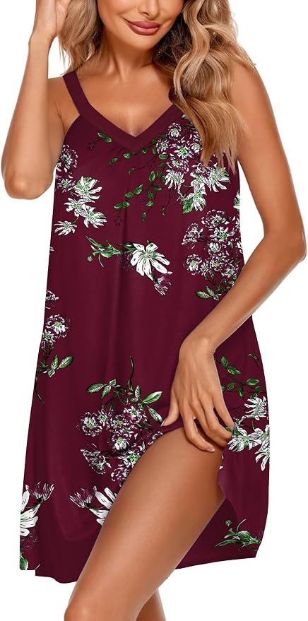 Dark Red Print