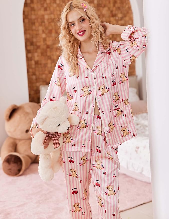 Teddy Cherry Striped