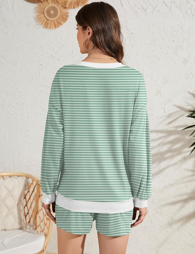 Green White Stripes