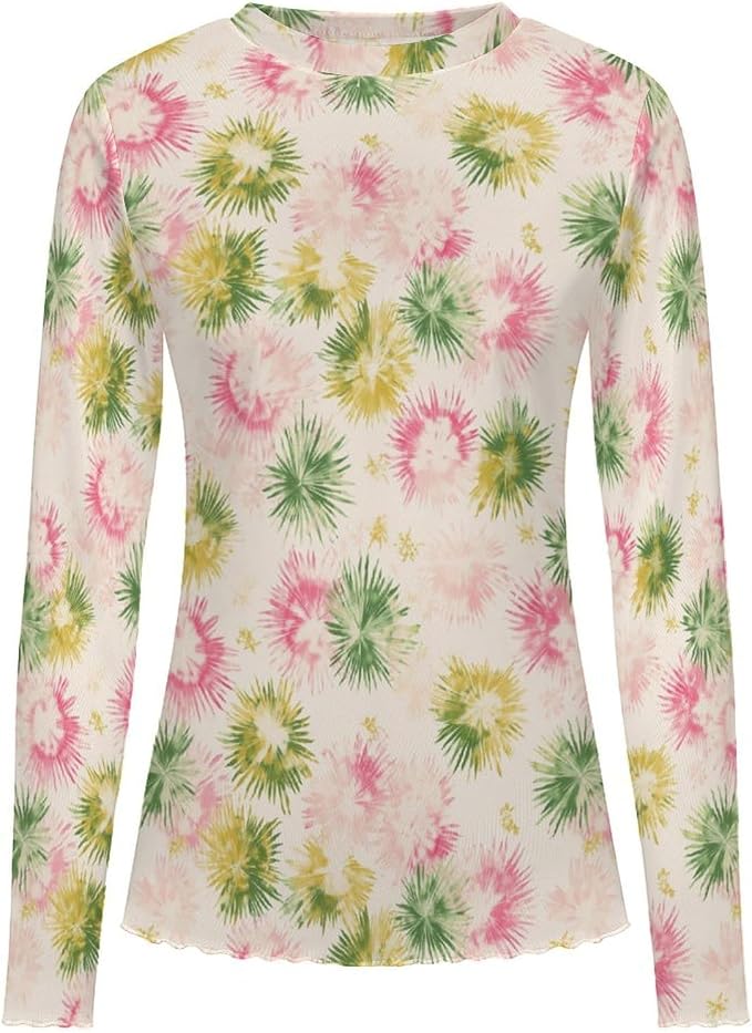 Pink Green Tie-dye