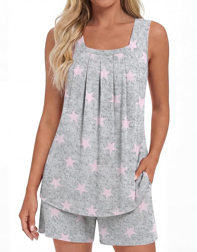 1-pink Star Grey