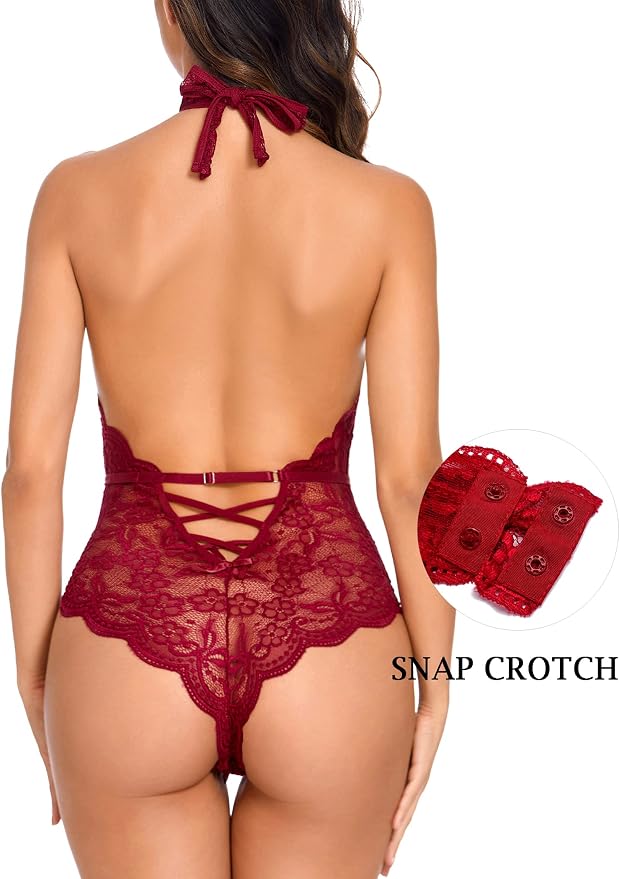 Wine Red-(with Snap Crotch)