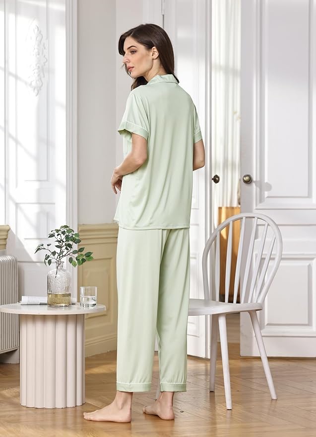 Sage With White Color Piping