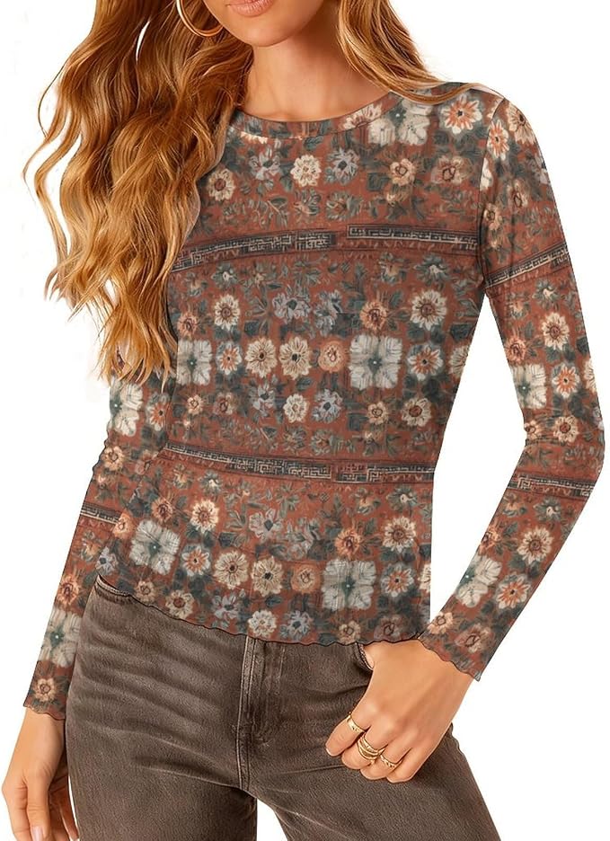 Vintage Red Floral