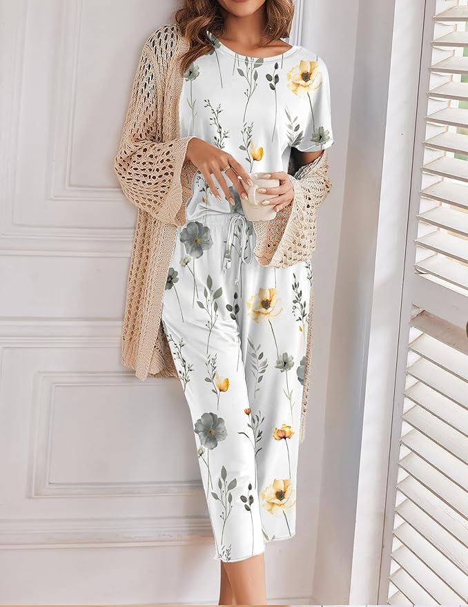 White Flowers Print