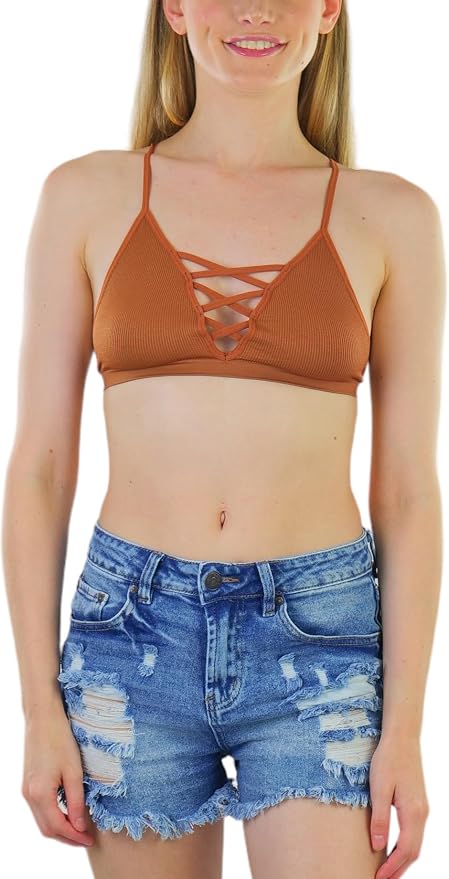 Deep V Cage Strappy - Copper