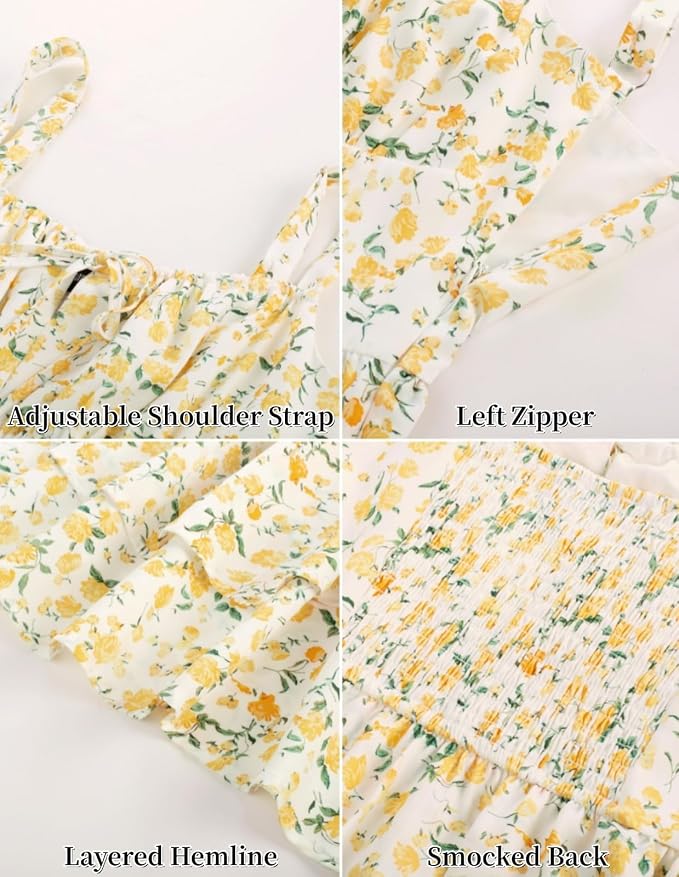 White Yellow Floral