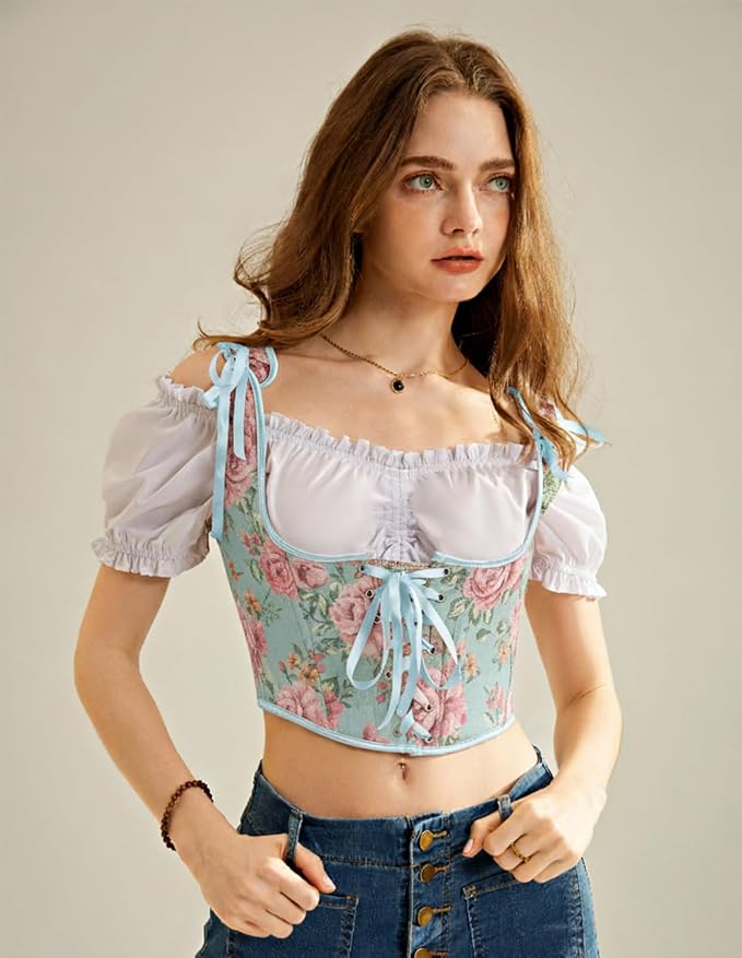 Blue Pink Floral