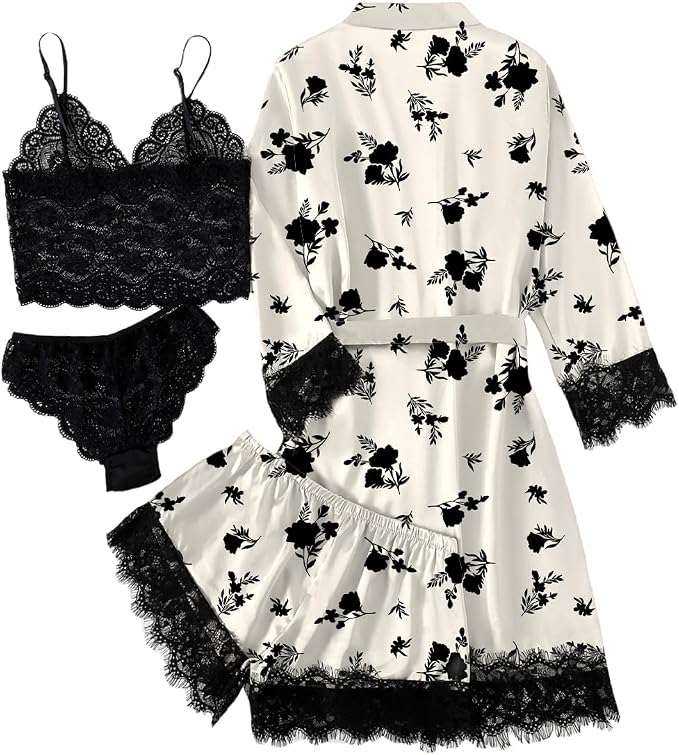 White Floral Print
