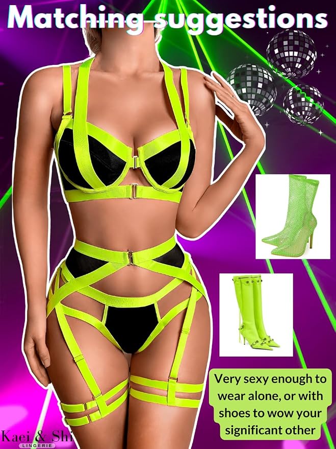 Neon Green Strappy