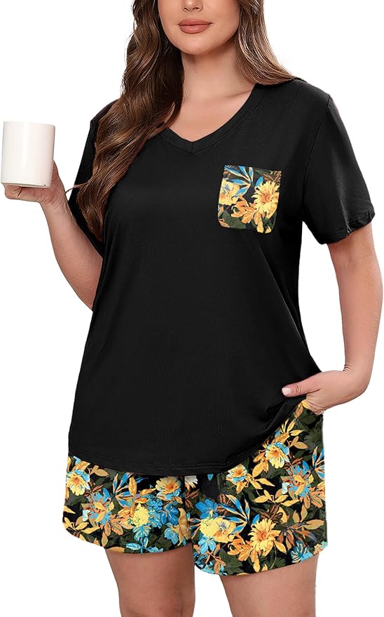 Yellow Blue Floral