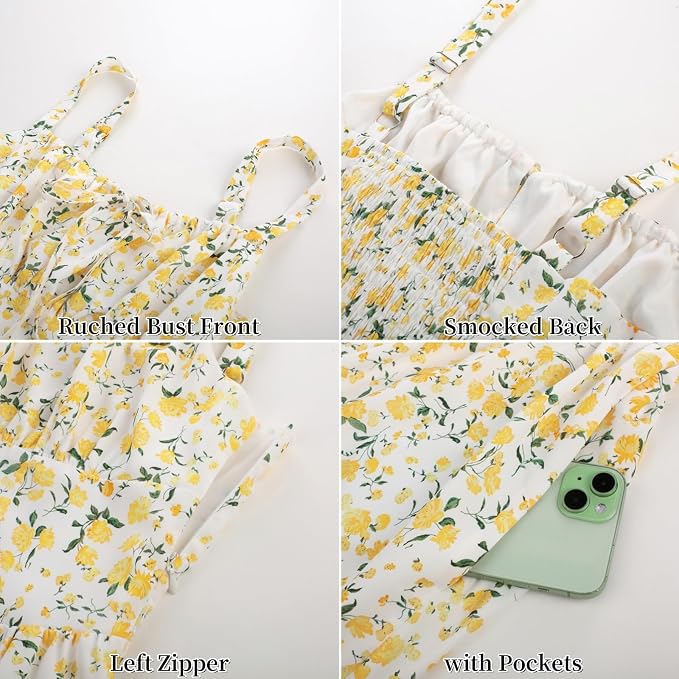 White Yellow Floral