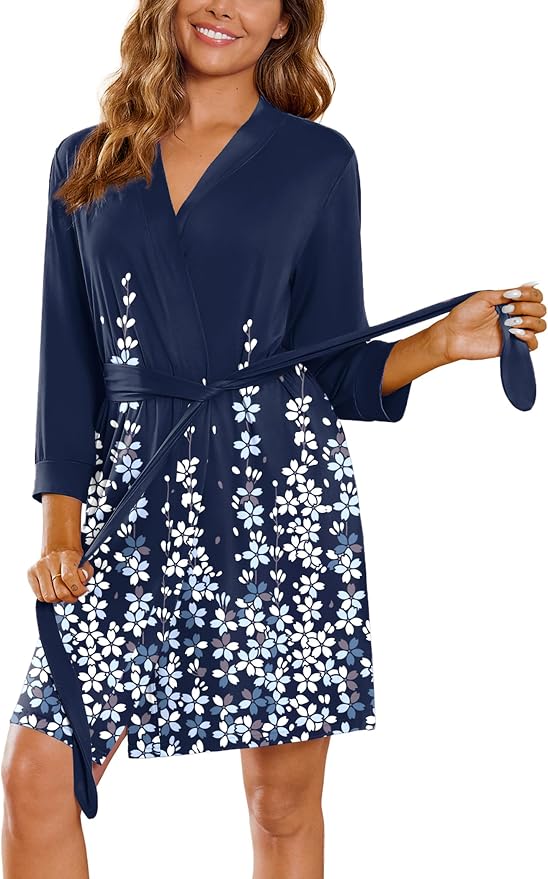 Blue White Floral