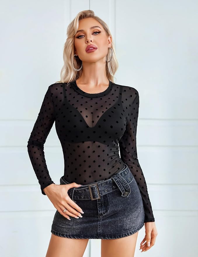 Black Polka Dots