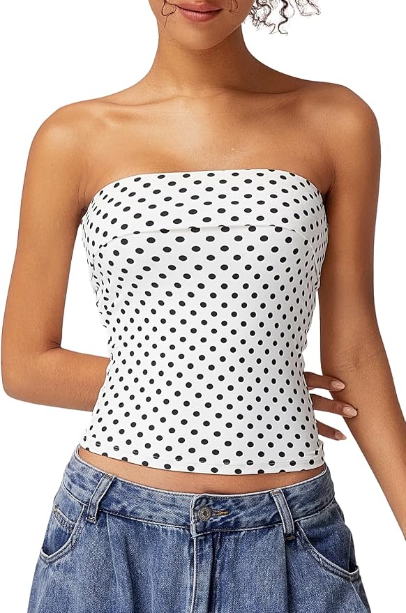 White Polka Dots