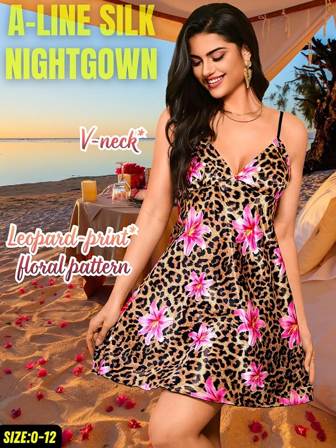 Brown Leopard Floral