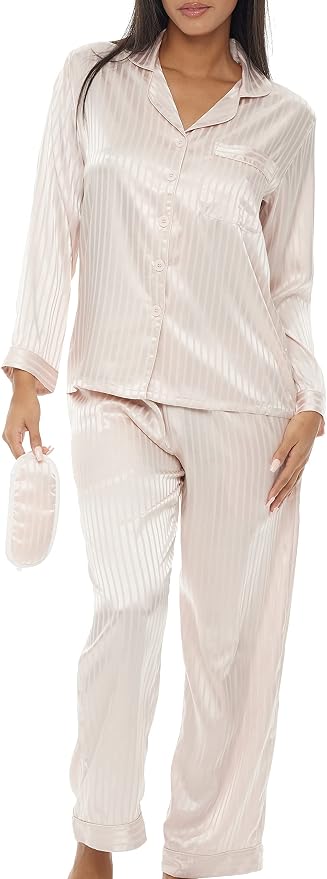 Pink Champagne Chiffon Stripe