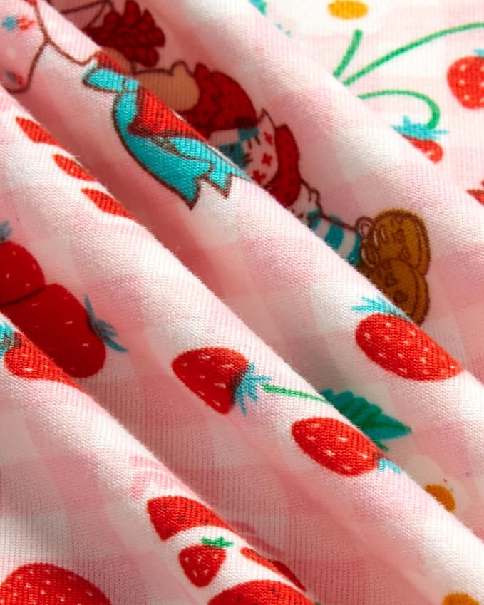 Pink Strawberry Shortcake Jam & Flowers Print