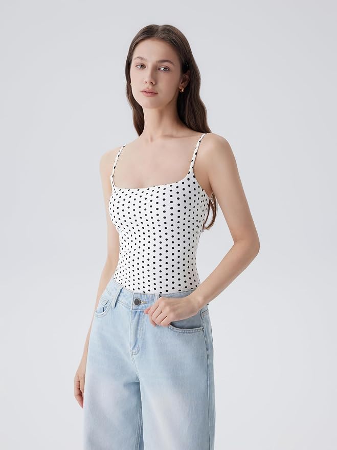 White Polka Dots