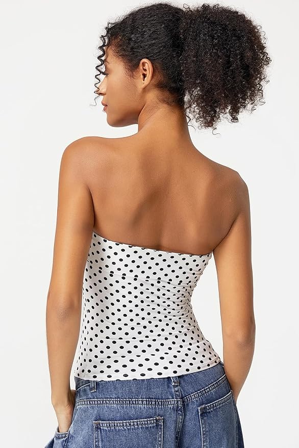 White Polka Dots