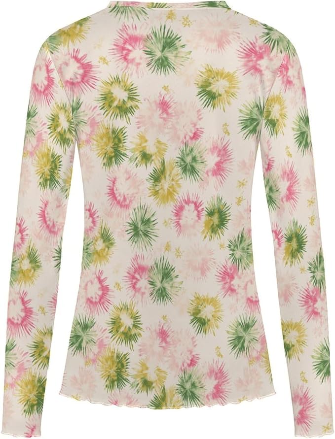 Pink Green Tie-dye