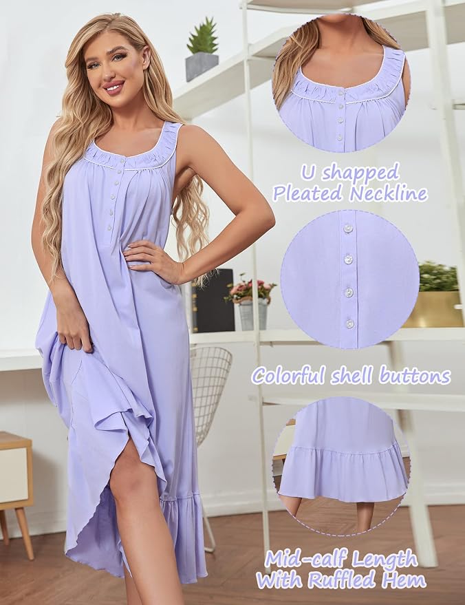 100% Cotton Light Purple